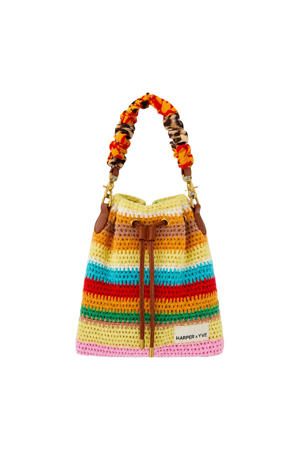 crochet mini handtas Pim multi