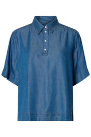 thumbnail: Selected top medium blue denim
