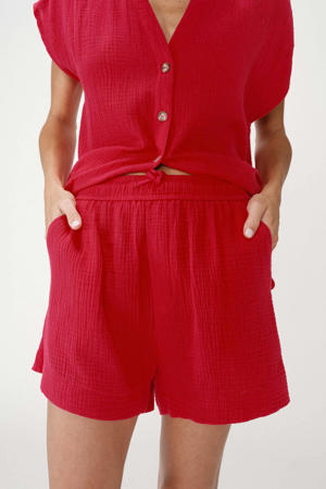 regular high waist casual short rood