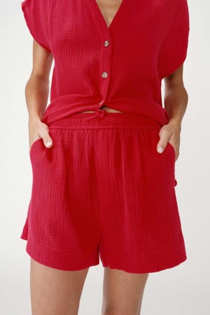regular high waist casual short rood