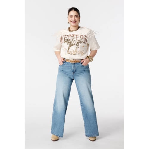 MS Mode T-shirt beige afbeelding