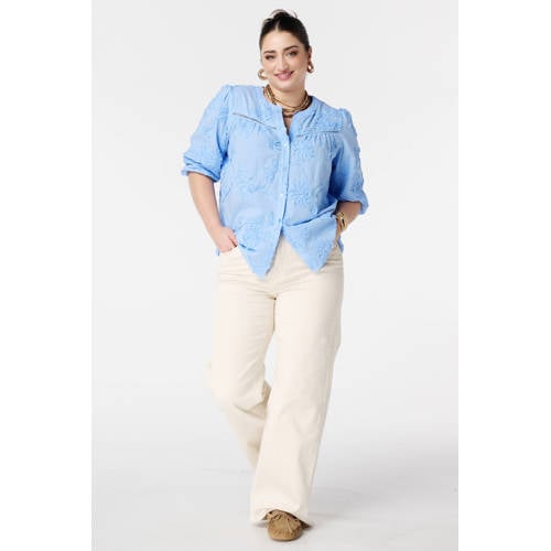 MS Mode blouse blauw afbeelding