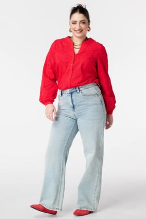 blouse rood