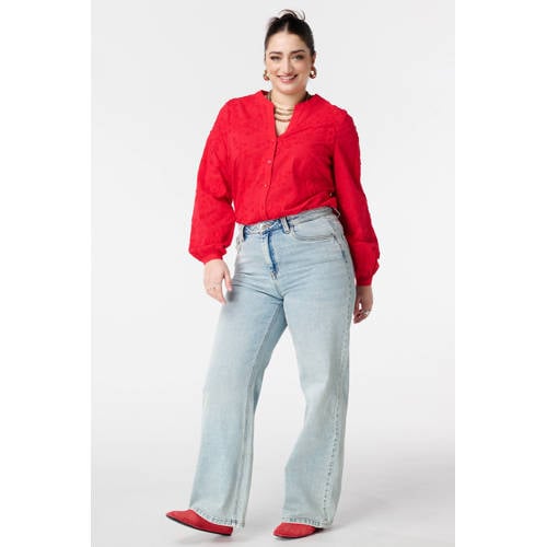 MS Mode blouse rood afbeelding