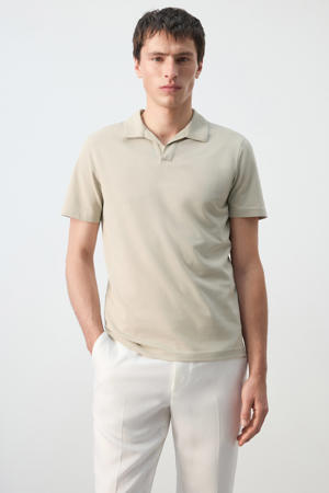 slim polo beige