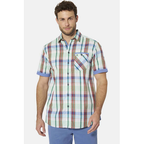 Babista regular geruit casual overhemd groen afbeelding