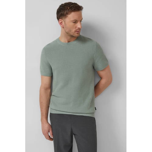 s.Oliver BLACK LABEL regular T-shirt gebreid groen afbeelding