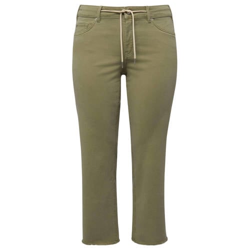 s.Oliver Curve capri jeans kaki afbeelding