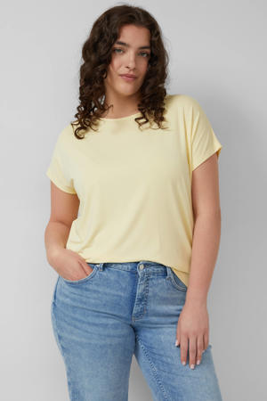 T-shirt lichtgeel