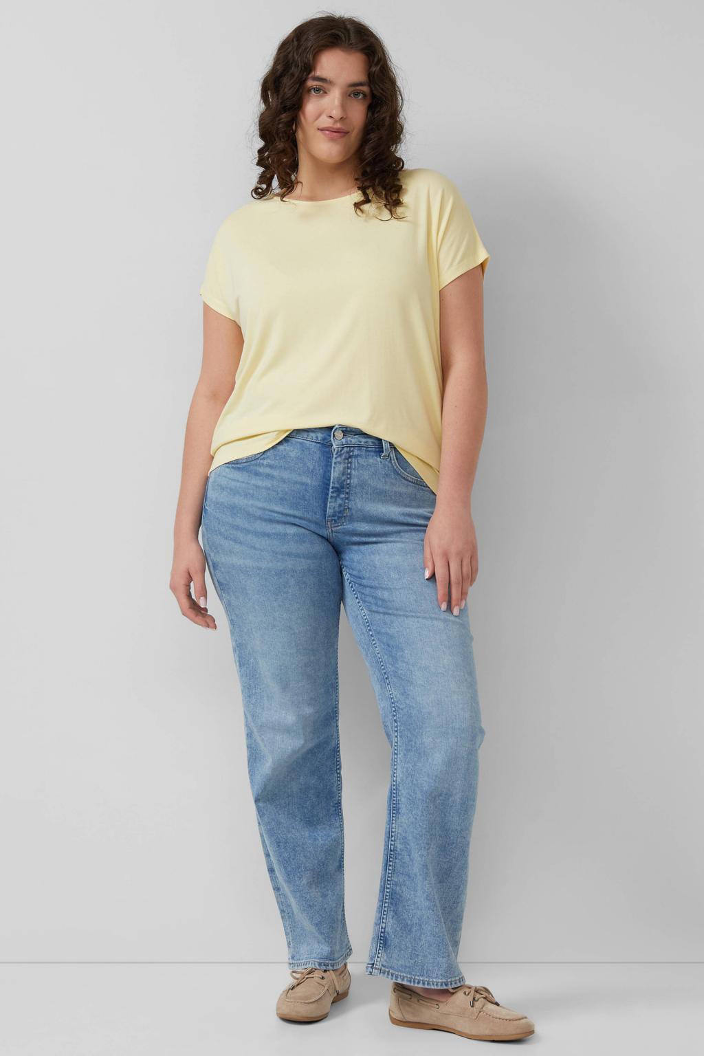 s.Oliver Curve T-shirt lichtgeel