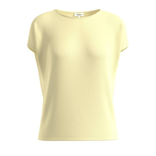s.Oliver Curve T-shirt lichtgeel afbeelding