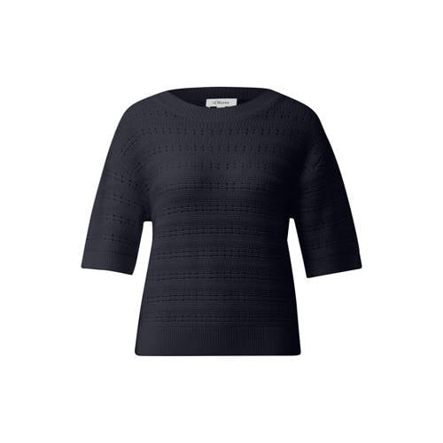s.Oliver Curve pullover donkerblauw afbeelding
