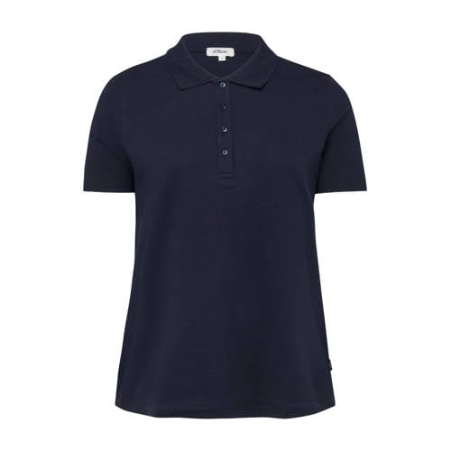 s.Oliver Curve polo marineblauw afbeelding