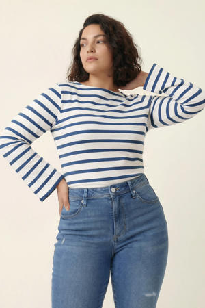 gestreepte T-shirt blauw