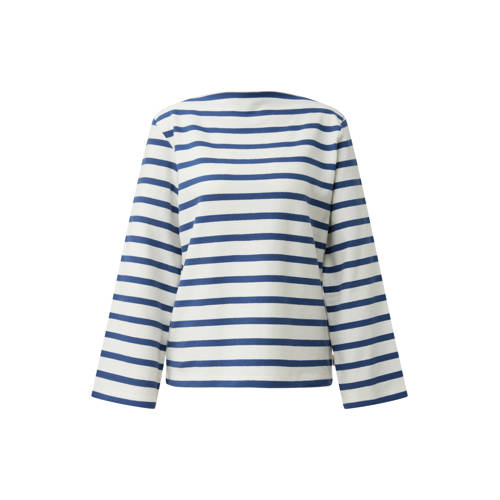 s.Oliver Curve gestreepte T-shirt blauw afbeelding