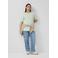 s.Oliver Curve gestreepte T-shirt lichtgroen