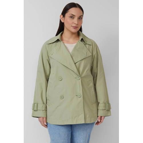 s.Oliver Curve trenchcoat lichtgroen afbeelding