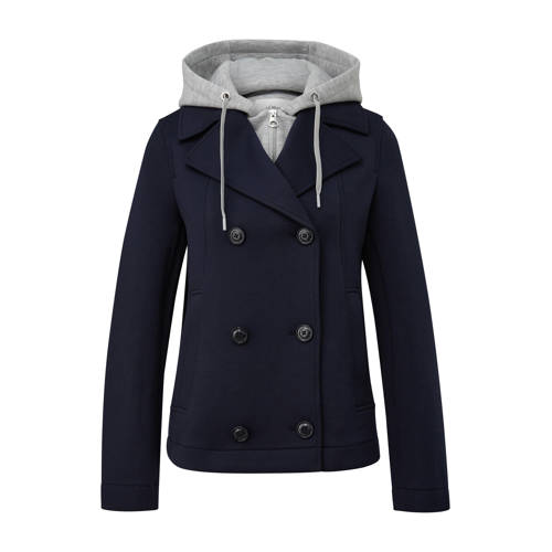 s.Oliver Curve trenchcoat marineblauw afbeelding