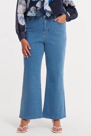 gebloemde blouse blauw