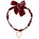 Life of Bulu gevlochten ketting Marjon donkerrood