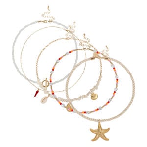 ketting Seychelle - goudkleurig (set van 5)
