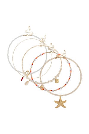 ketting Seychelle - goudkleurig (set van 5)