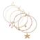 Life of Bulu ketting Seychelle - goudkleurig (set van 5)