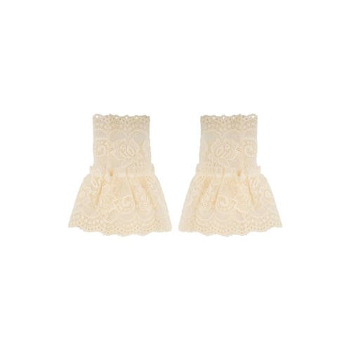 Life of Bulu kanten manchetten beige afbeelding
