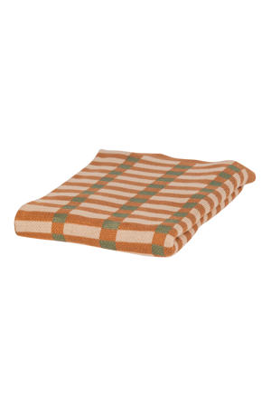 Vola plaid groen/oranje (1x170x130 cm)