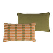 thumbnail: WOOOD Vola kussens groen/oranje (set van 4) (50x50x10 cm)