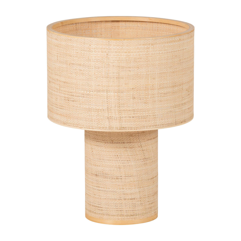 WOOOD WOOOD Syro Tafellamp Ø 42 CM - Raffia - Naturel - 55x42x42