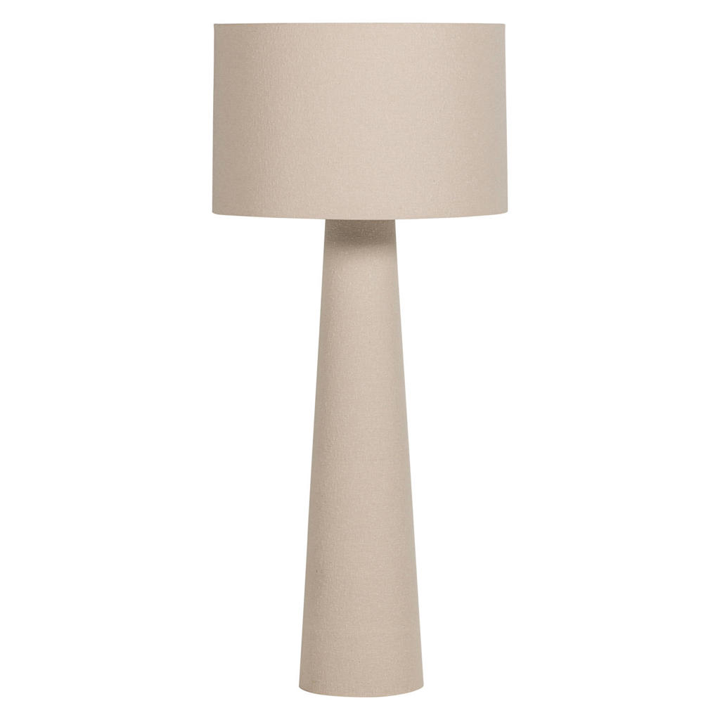 WOOOD WOOOD Loft Vloerlamp XXL Ø70 CM - Metaal/Bouclé - Naturel - 160x70x70
