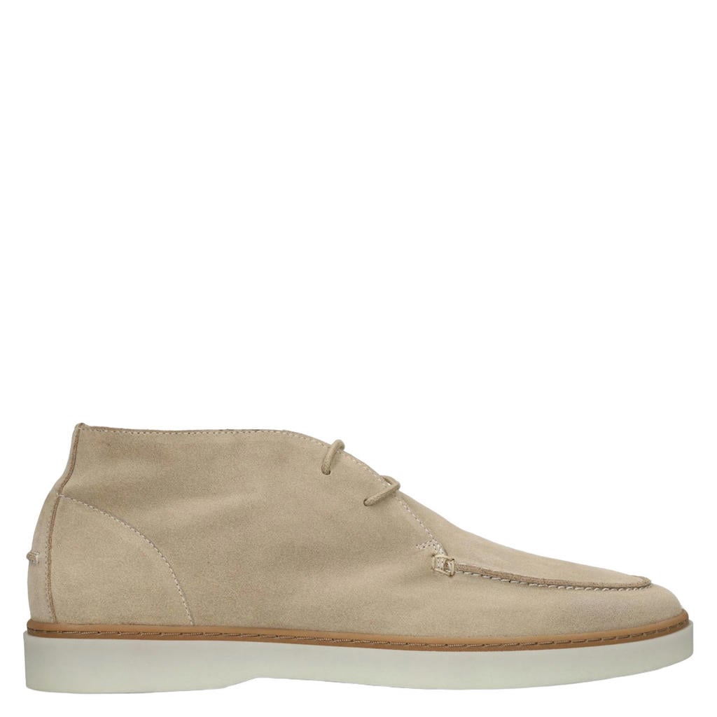 Beige heren Manfield suède veterboots