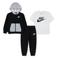 Nike joggingpak + T-shirt - zwart/wit