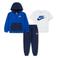 Nike joggingpak + T-shirt - blauw/wit