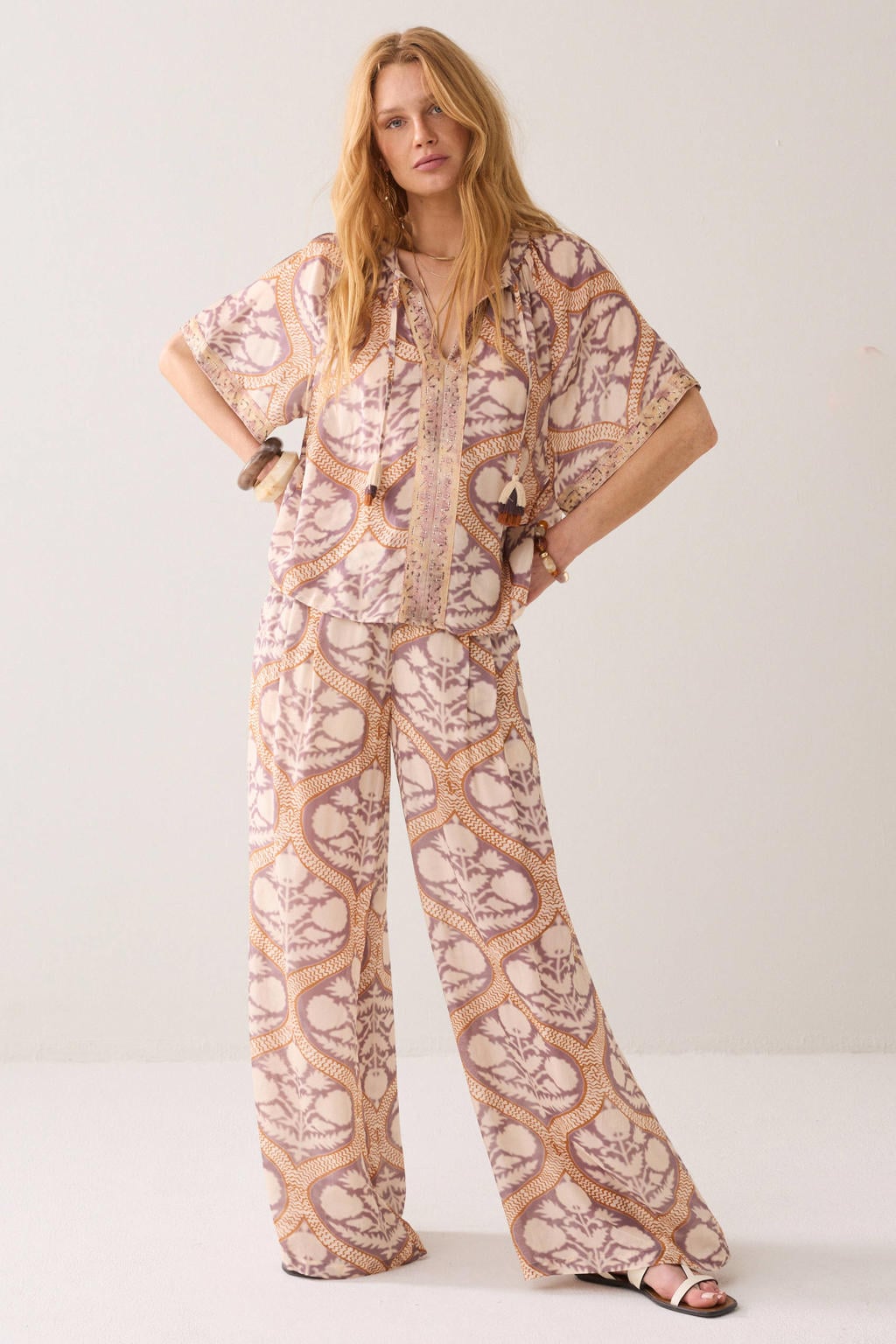 Summum top met print - meerkleurig