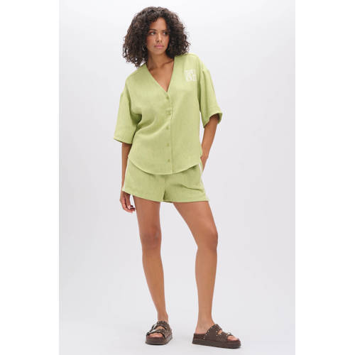 Refined Department blouse lichtgroen afbeelding
