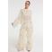 Refined Department regular waist flared broek ecru