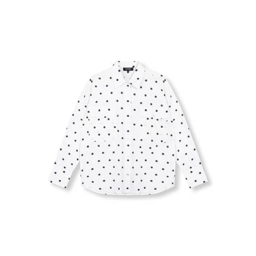 Refined Department blouse met stippen wit afbeelding