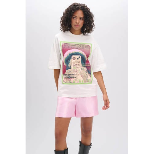 Refined Department T-shirt ecru afbeelding