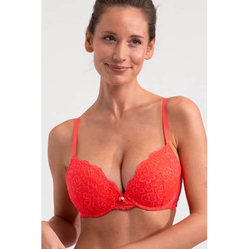 Sam Friday voorgevormde push-up bh Polly koraalrood afbeelding