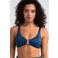 Sam Friday voorgevormde push-up bikinitop Swash met lurex donkerblauw
