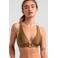 Sam Friday voorgevormde triangel bikinitop Flood met lurex olijfgroen