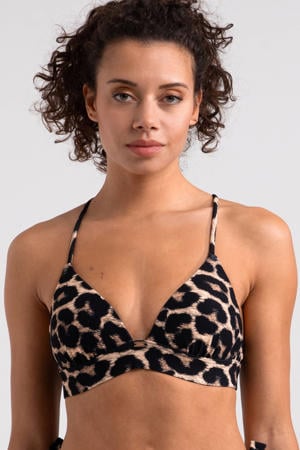 voorgevormde triangel bikinitop Drift bruin