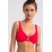 Sam Friday niet-voorgevormde push-up bikinitop Swash koraalrood