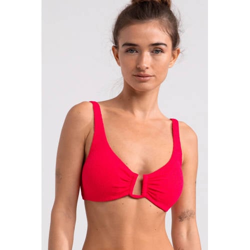 Sam Friday voorgevormde push-up bikinitop Swash koraalrood afbeelding