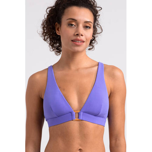 Sam Friday voorgevormde triangel bikinitop Flood paars afbeelding