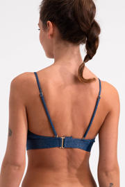 thumbnail: Sam Friday voorgevormde triangel bikinitop Drift met lurex donkerblauw