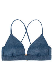 thumbnail: Sam Friday voorgevormde triangel bikinitop Drift met lurex donkerblauw