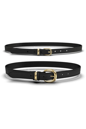 riem PCPULIETTA - set van 2 zwart